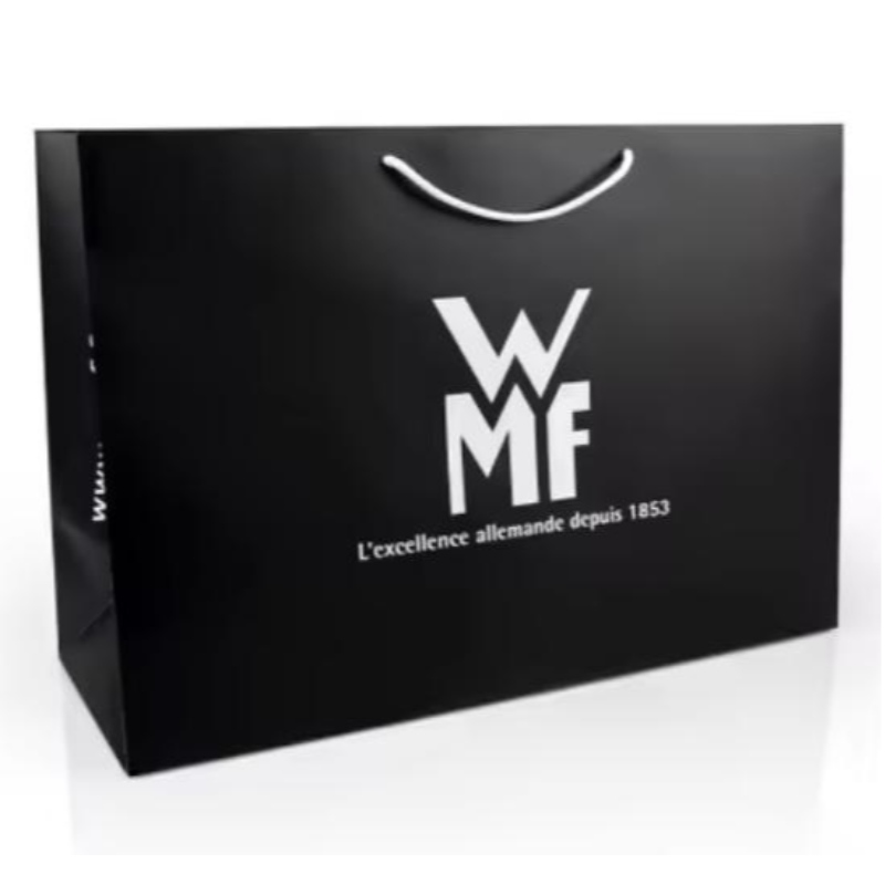 Brugerdefineret logo Matt Black Paper Clothing Packaging Gift Paper Bag indkøbspose Luksuspapirposer med båndhåndtag
