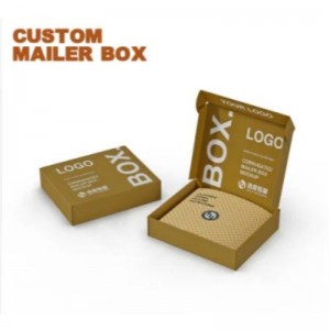 Brugerdefineret udskrivning sammenfoldelig bølgepap pap papiremballageboks til undertøj tøj Brugerdefineret pakningskasse Kosmetisk emballage Gaveopbevaring Forsendelseskartonboks